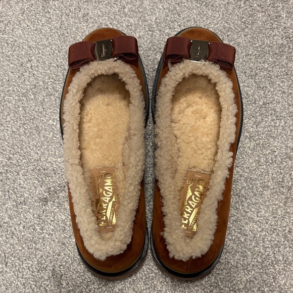 Ferragamo Ballet Flats Kidskin, Shearling - Picture 6 of 10